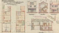 Plans for an Elwood chemist shop, 1917