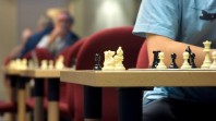 Playing chess in the chess room