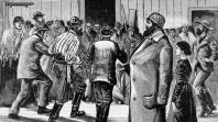'The dance at the Glenrowan Inn before the fight', the 'Australasian Sketcher'