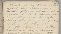 Page from John Batman's journal showing the famous line 'This will be the place for a village.'