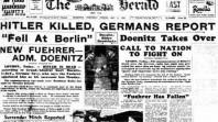 'The Melbourne Herald' front page, 1945