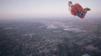 Action man skydiver hot-air balloon, photo by Regis Martin, 1999