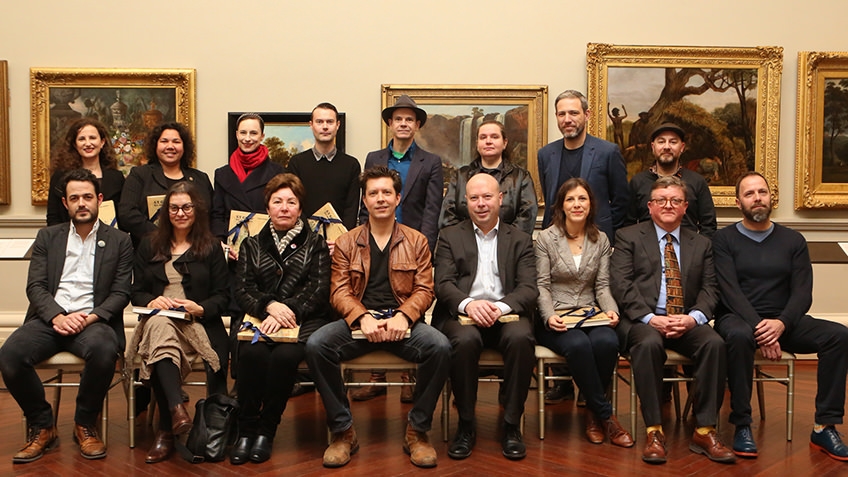 Group photo of the creative fellows