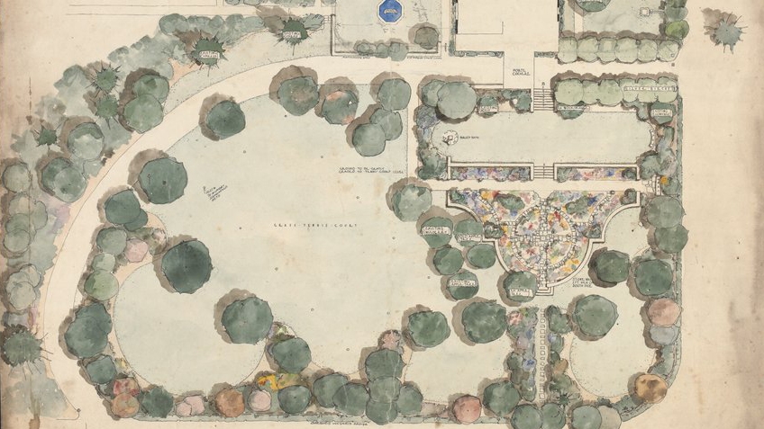 Edna Walling's garden plan for HJ Youngman Esq, Ardgarten, Grassdale, 1935