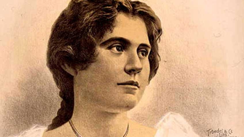 Poster for soprano Amy Castles, performing at the Melbourne Town Hall in 1902
