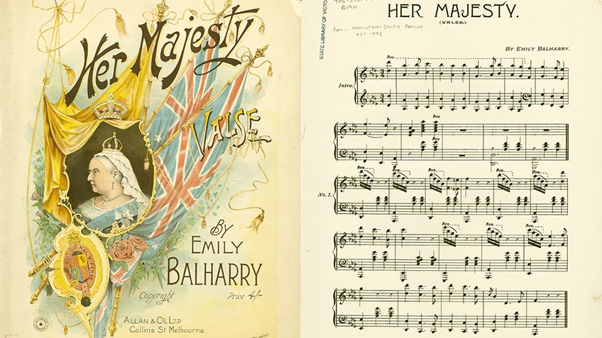 Score for Her majesty, by Emily Balharry, 1905