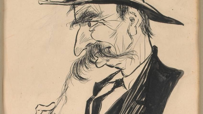 A cartoon of Henry Lawson by Dyson