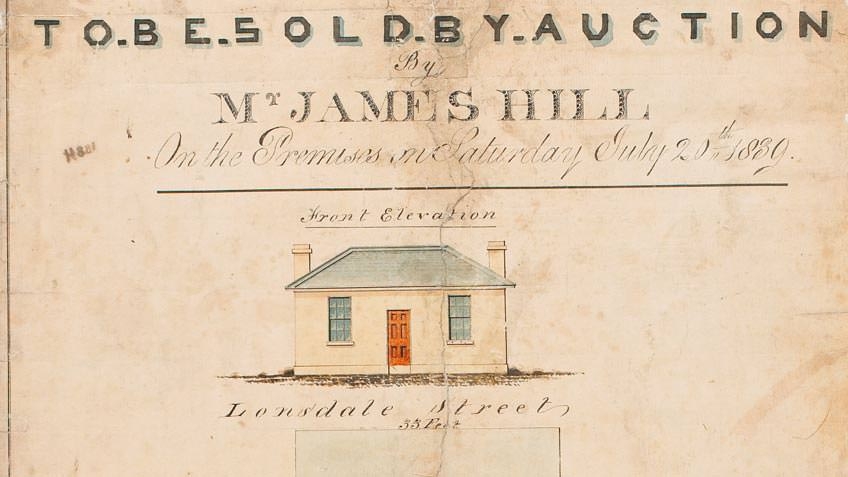 Measured drawing by Charles Frederick Leroux, 1839