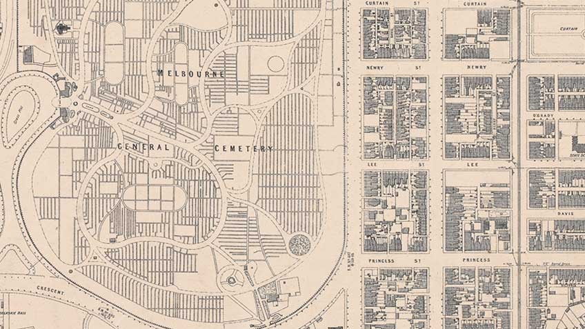 MMBW 400 feet to 1 inch plan [no 7] showing portion of Carlton and Fitzroy, 1897