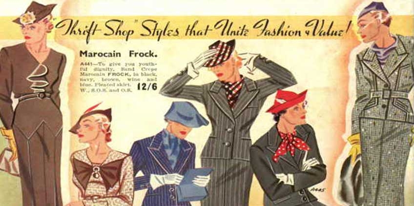 Myer's mail-order catalogue, autumn–winter, 1935