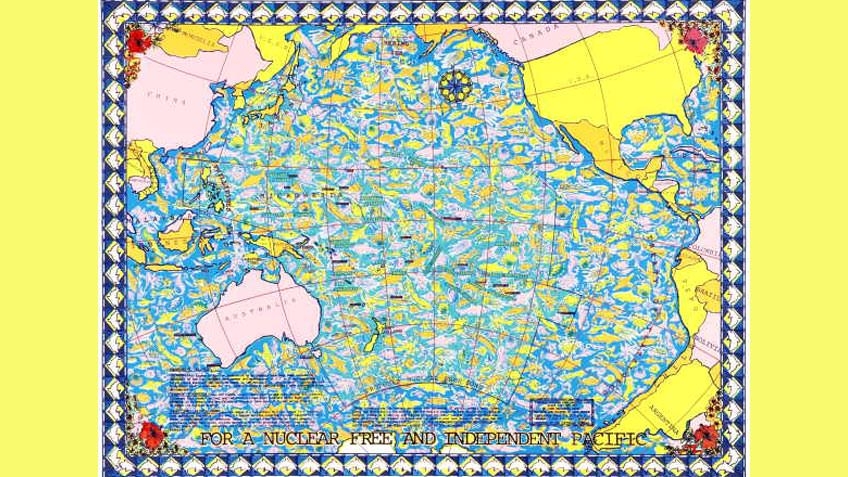 Poster for a nuclear-free Pacific, Mark Denton, 1985