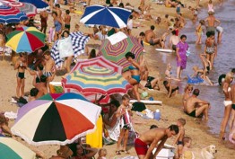 Brighton beach, Dacre Stubbs, digital print from an original colour transparency, 1967