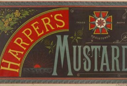 Advertisement for Harper's Mustard, 1880s