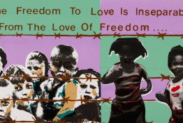 Human rights poster, 1985