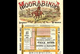 Poster promoting Moorabinda Estate, Brunswick