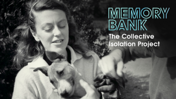 A young woman looks fondly at the dog she's holding