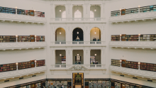 View of the Dome galleries at State Library Victoria