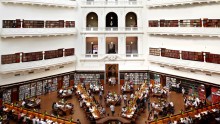 Interior view of the LaTrobe Reading Room